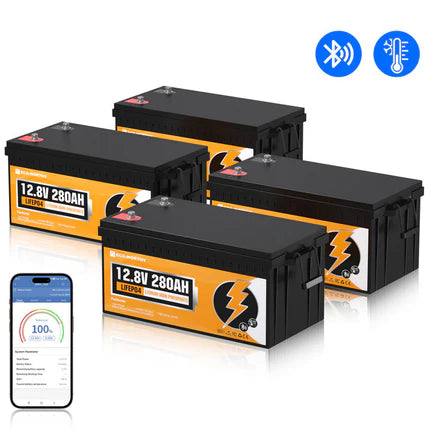 Batería Litio LiFePO4 12V 280Ah Con Bluetooth