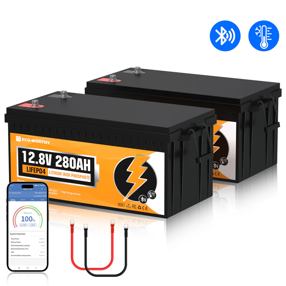 Batería Litio LiFePO4 12V 280Ah Con Bluetooth
