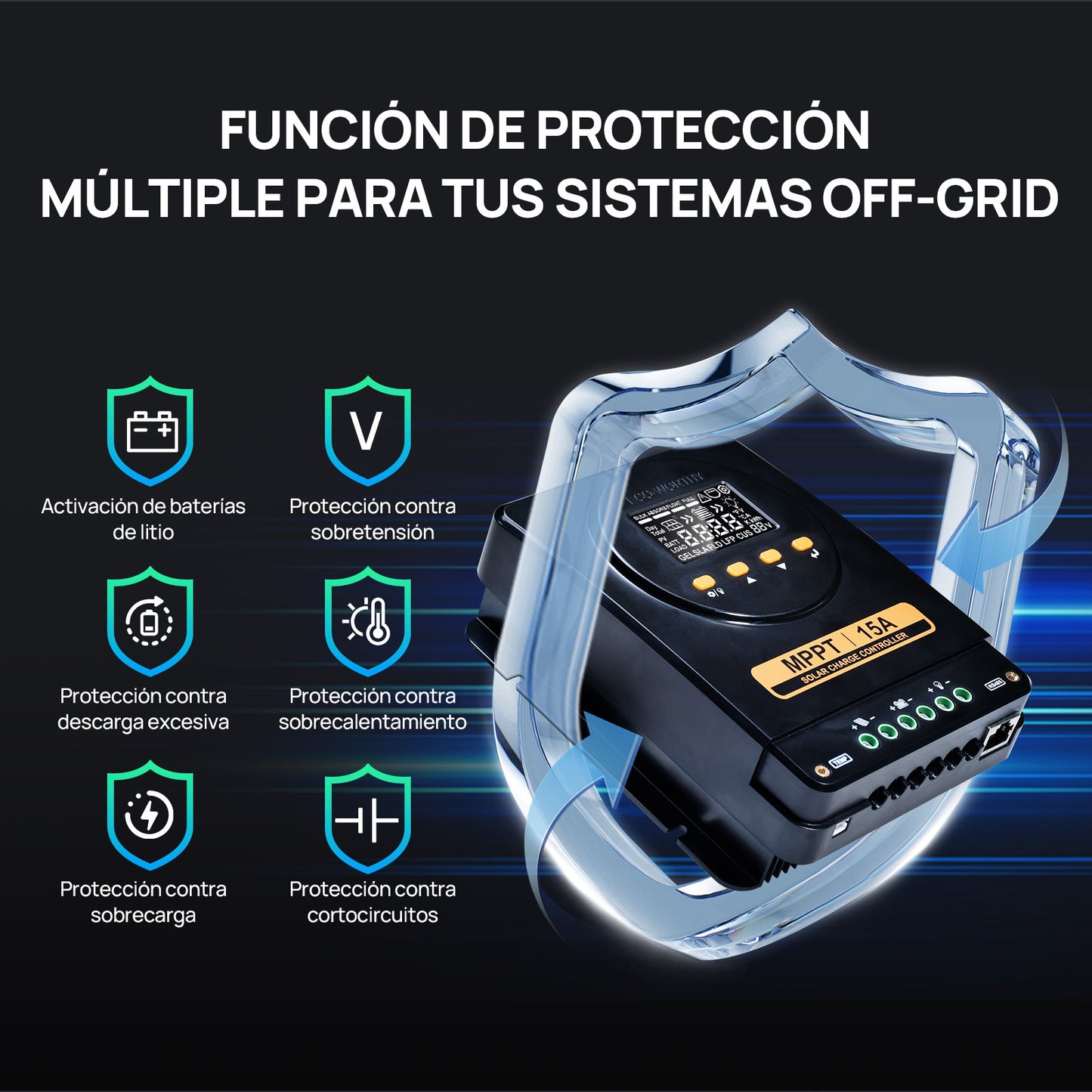 Kit Solar 260W 12V con Placas Flexibles