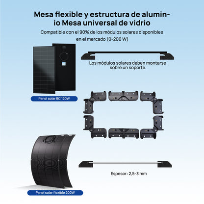 Soportes para paneles solares: incorporan un diseño suspendido y ventilado - Soportes de montaje - eco - worthy - es