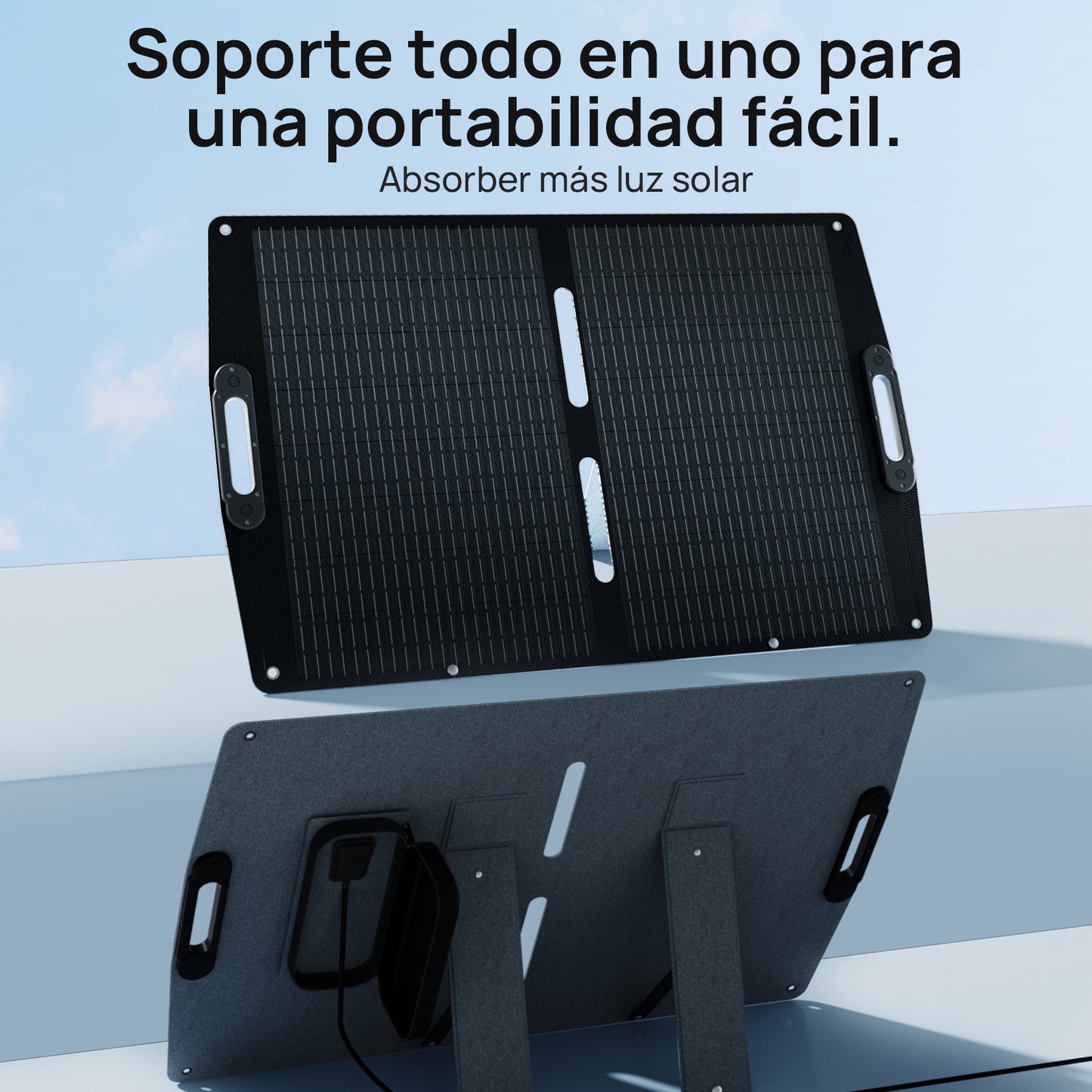 Pro. 100W 12V Maleta de panel solar plegable