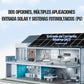 Energía de respaldo para el hogar ECO-WORTHY con LiFePO4 de 48V 100Ah e inversor híbrido de 48V 5000W