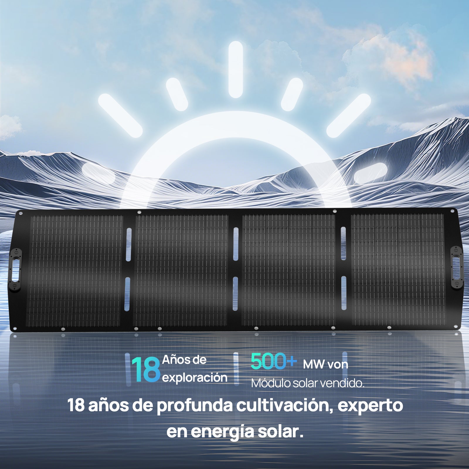 200W 12V Maleta de panel solar plegable