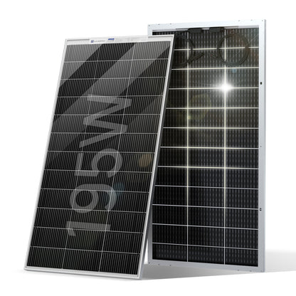 ECO-WORTHY Bifacial 195W 12V Panel Solar Monocristalino 
