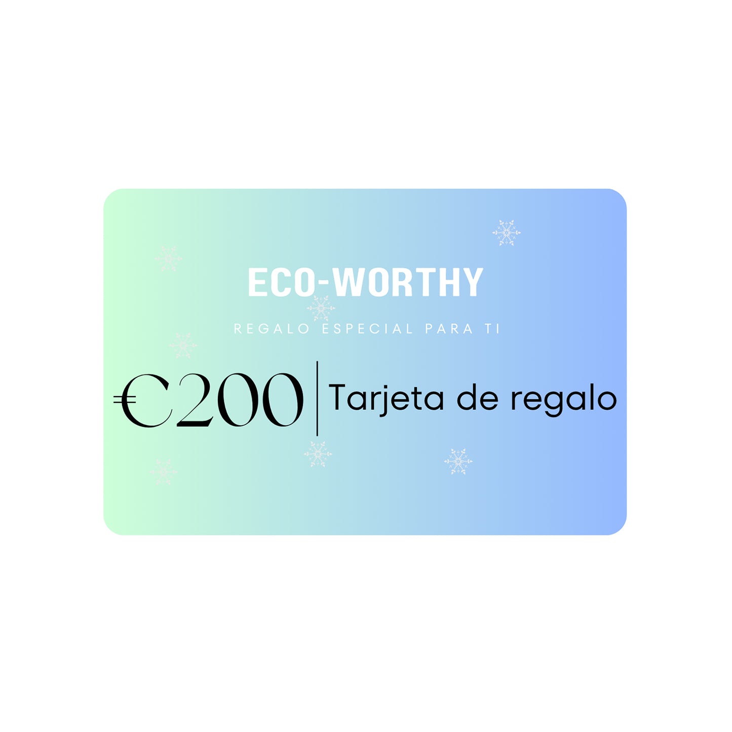 Tarjeta de regalo ECO-WORTHY