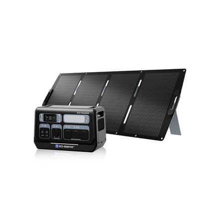 Estación de energía portátil de 2400W con batería de litio de 2048Wh | Fuente de alimentación de emergencia