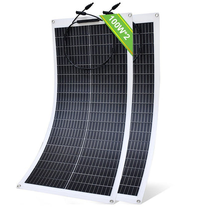 100W 12V Panel Solar Mono Flexible - 100W - 170W Paneles solares - eco - worthy - es