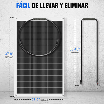 Kit Solar Para Embarcaciones Y Barcos 130W 260W 390W 520W 12V con Batería de Litio - 100W - 1000W Kit Solar Aislada - eco - worthy - es