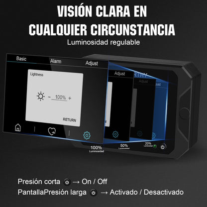 Monitor de batería con 3.5" pantalla táctil de 300A con sensor Hall para baterías AGM y de litio (LiFePO4) - Monitor de batería - eco - worthy - es