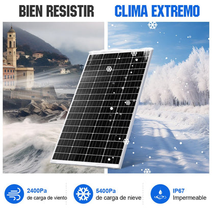 Kit Solar Aislada 340W 12V con 40A DC a DC Charger MPPT Batería Cargador - 100W - 1000W Kit Solar Aislada - eco - worthy - es