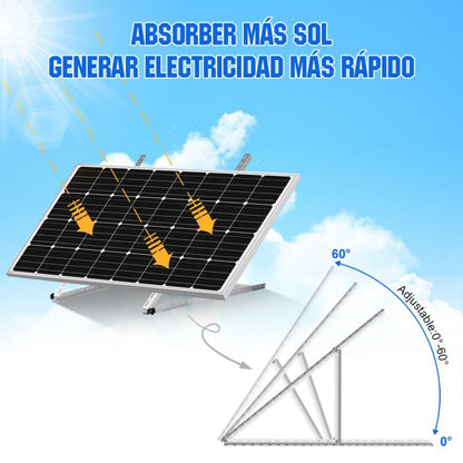 Soportes de montaje de inclinación ajustable para panel solar de 45" de longitud - Soportes de montaje - eco - worthy - es