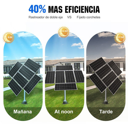 Sistema de seguimiento solar de doble eje con seguidor solar - eco - worthy - es