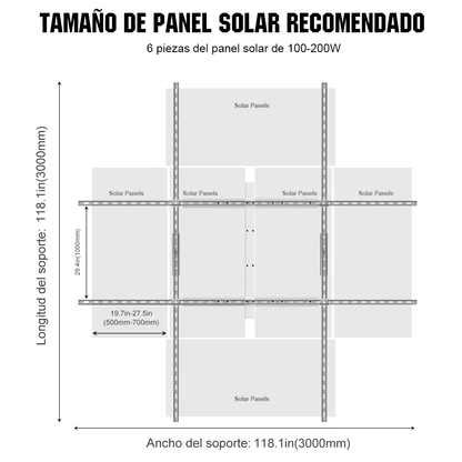 Sistema de seguimiento solar de doble eje con seguidor solar - eco - worthy - es