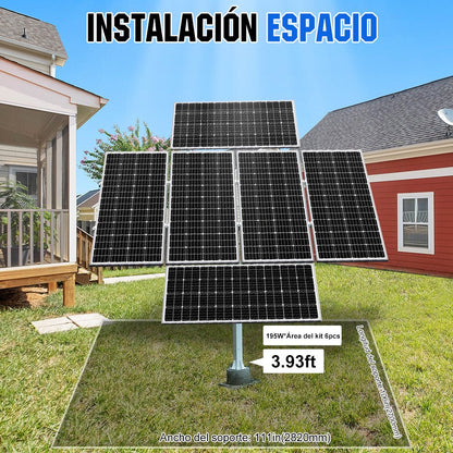 Sistema de seguimiento solar de doble eje con seguidor solar - eco - worthy - es