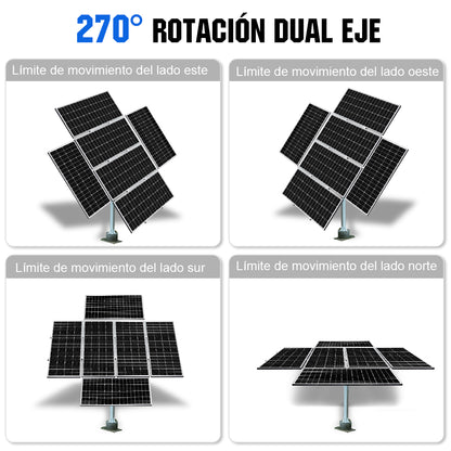 Sistema de seguimiento solar de doble eje con seguidor solar - eco - worthy - es