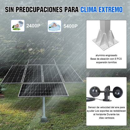 Sistema de seguimiento solar de doble eje con seguidor solar - eco - worthy - es