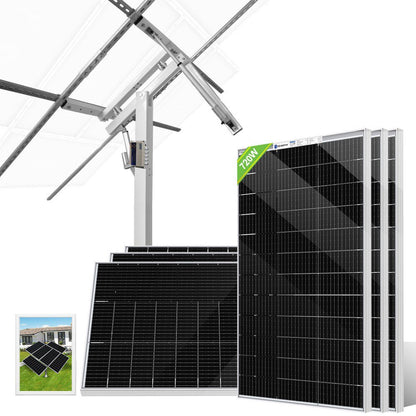 Sistema de seguimiento solar de doble eje con seguidor solar - eco - worthy - es