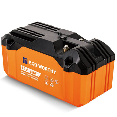 Batería portátil Litio LiFePO4 12V 20Ah - Batería Litio LiFePO4 12V - eco - worthy - es