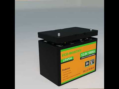 Batería Litio LiFePO4 12V 100Ah con Bluetooth