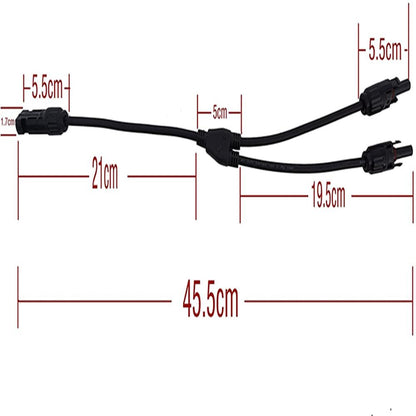 12AWG 1 par Solar MC4 Y Conectores de rama paralela Par MFF y FMM - Cableado - eco - worthy - es