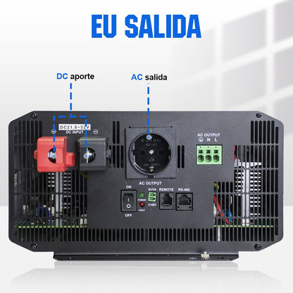 Inversor de Onda Sinusoidal Pura de 3000W de 24V a 230V para Kits Solares Aislada - Inversores Solares - eco - worthy - es