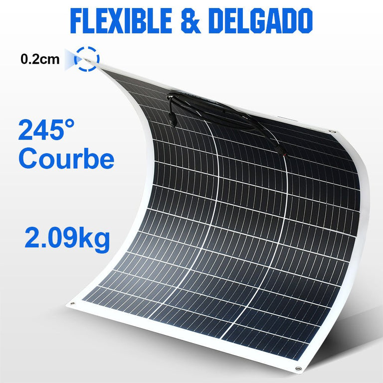 130W 12V Panel Solar Mono Flexible - 100W - 170W Paneles solares - eco - worthy - es