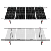 Soportes de montaje de panel solar de varias piezas ajustables para 1-4 piezas de paneles solares