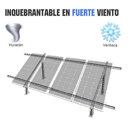 Soportes de montaje de panel solar de varias piezas ajustables para 1 - 4 piezas de paneles solares - Soportes de montaje - eco - worthy - es