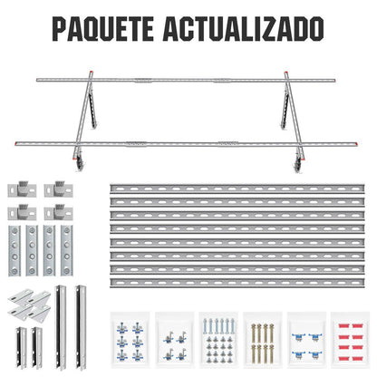 Soportes de montaje de panel solar de varias piezas ajustables para 1 - 4 piezas de paneles solares - Soportes de montaje - eco - worthy - es