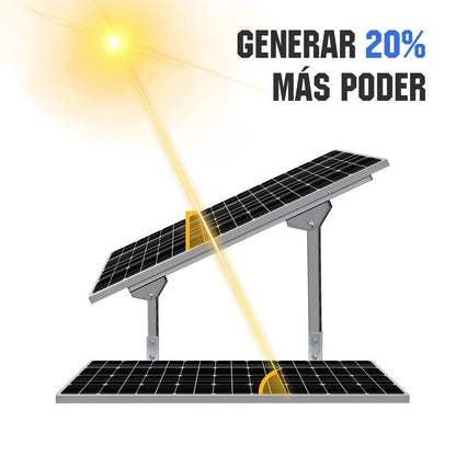 Soportes de montaje de panel solar de varias piezas ajustables para 1 - 4 piezas de paneles solares - Soportes de montaje - eco - worthy - es